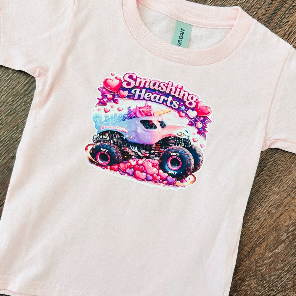 Sparkle Smash Valentine’s Day Girls TShirt